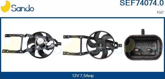 Sando SEF74074.0 - Elettromotore, Ventola radiatore www.autoricambi360.it