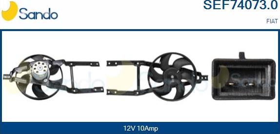 Sando SEF74073.0 - Elettromotore, Ventola radiatore www.autoricambi360.it