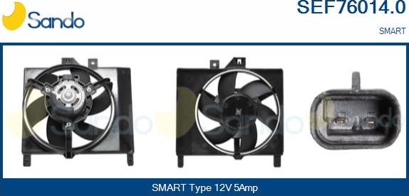 Sando SEF76014.0 - Elettromotore, Ventola radiatore www.autoricambi360.it