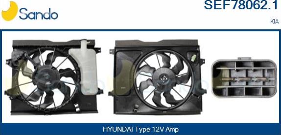 Sando SEF78062.1 - Elettromotore, Ventola radiatore www.autoricambi360.it