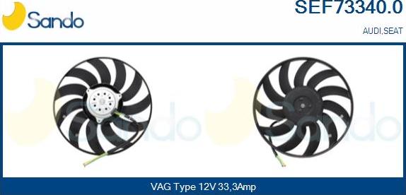Sando SEF73340.0 - Ventola, Raffreddamento motore www.autoricambi360.it