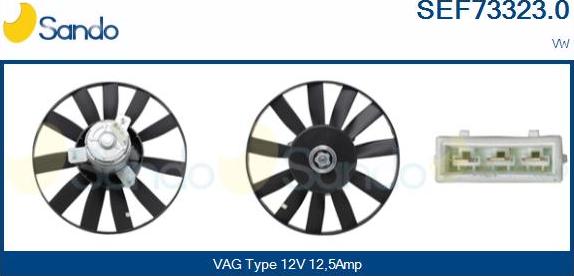 Sando SEF73323.0 - Ventola, Raffreddamento motore www.autoricambi360.it