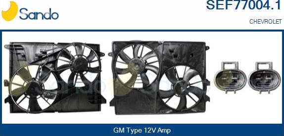 Sando SEF77004.1 - Elettromotore, Ventola radiatore www.autoricambi360.it