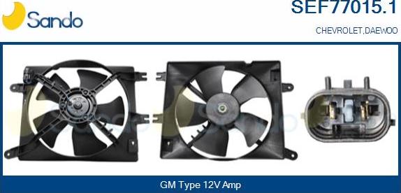 Sando SEF77015.1 - Elettromotore, Ventola radiatore www.autoricambi360.it