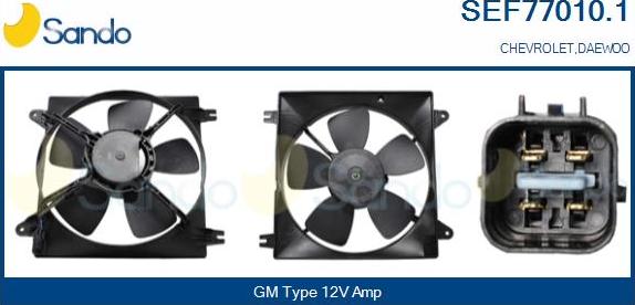 Sando SEF77010.1 - Elettromotore, Ventola radiatore www.autoricambi360.it