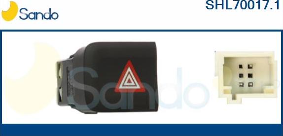 Sando SHL70017.1 - Interruttore, Lampeggiatore d'emergenza www.autoricambi360.it