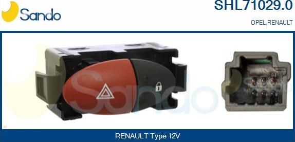 Sando SHL71029.0 - Interruttore, Lampeggiatore d'emergenza www.autoricambi360.it
