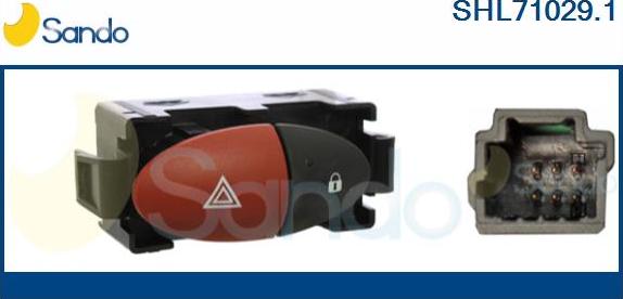 Sando SHL71029.1 - Interruttore, Lampeggiatore d'emergenza www.autoricambi360.it