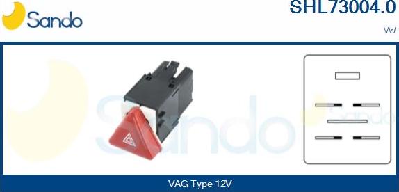 Sando SHL73004.0 - Interruttore, Lampeggiatore d'emergenza www.autoricambi360.it
