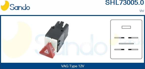 Sando SHL73005.0 - Interruttore, Lampeggiatore d'emergenza www.autoricambi360.it