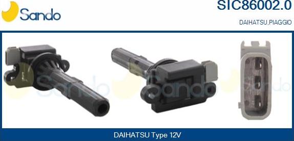 Sando SIC86002.0 - Bobina d'accensione www.autoricambi360.it
