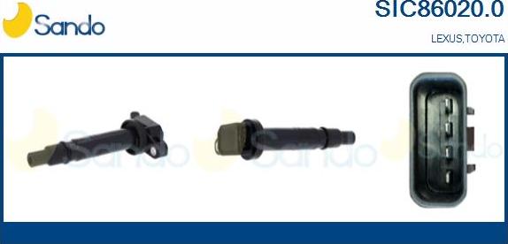 Sando SIC86020.0 - Bobina d'accensione www.autoricambi360.it