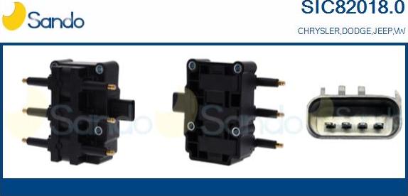 Sando SIC82018.0 - Bobina d'accensione www.autoricambi360.it
