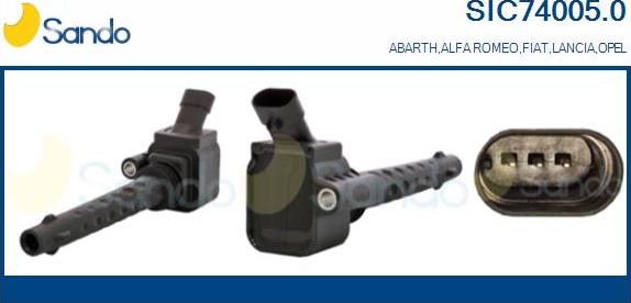 Sando SIC74005.0 - Bobina d'accensione www.autoricambi360.it
