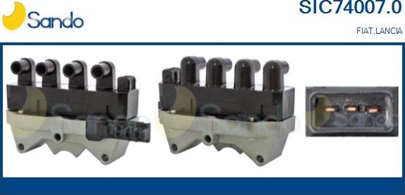 Sando SIC74007.0 - Bobina d'accensione www.autoricambi360.it