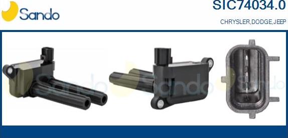 Sando SIC74034.0 - Bobina d'accensione www.autoricambi360.it