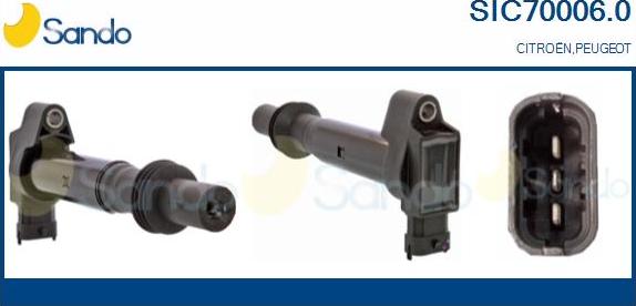Sando SIC70006.0 - Bobina d'accensione www.autoricambi360.it