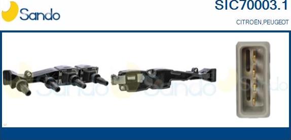 Sando SIC70003.1 - Bobina d'accensione www.autoricambi360.it