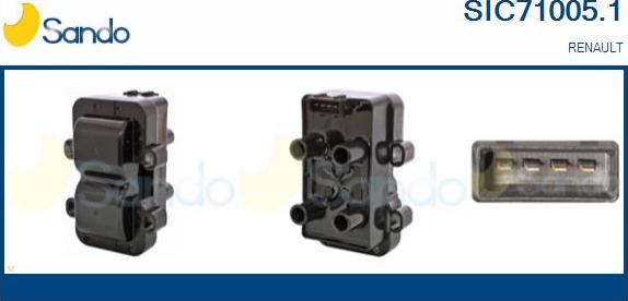 Sando SIC71005.1 - Bobina d'accensione www.autoricambi360.it