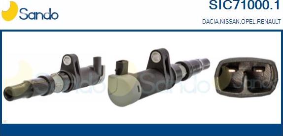 Sando SIC71000.1 - Bobina d'accensione www.autoricambi360.it
