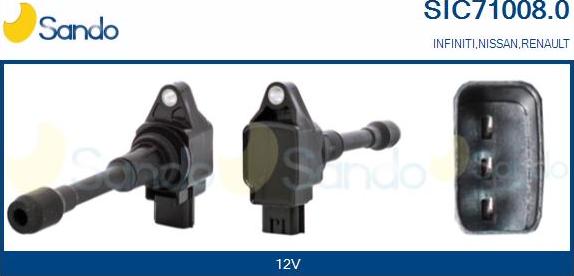 Sando SIC71008.0 - Bobina d'accensione www.autoricambi360.it