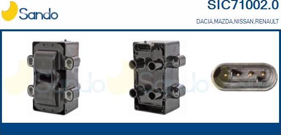 Sando SIC71002.0 - Bobina d'accensione www.autoricambi360.it