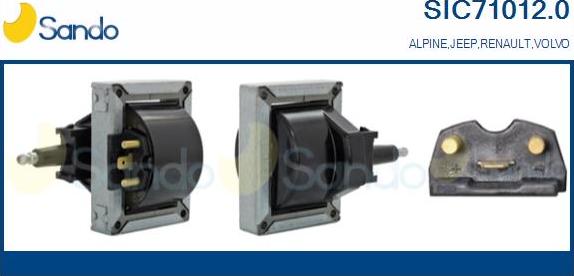 Sando SIC71012.0 - Bobina d'accensione www.autoricambi360.it