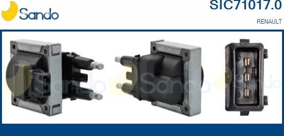Sando SIC71017.0 - Bobina d'accensione www.autoricambi360.it