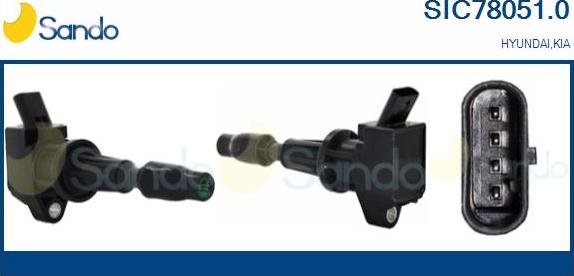 Sando SIC78051.0 - Bobina d'accensione www.autoricambi360.it