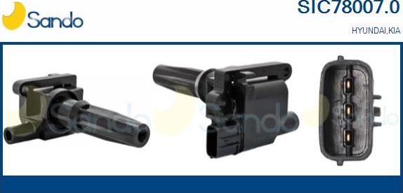 Sando SIC78007.0 - Bobina d'accensione www.autoricambi360.it