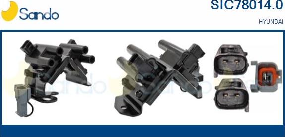 Sando SIC78014.0 - Bobina d'accensione www.autoricambi360.it