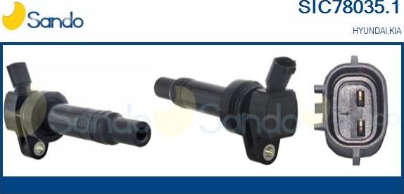 Sando SIC78035.1 - Bobina d'accensione www.autoricambi360.it