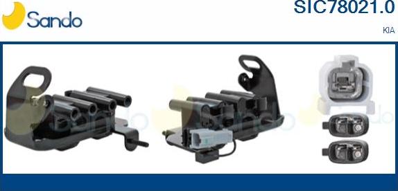 Sando SIC78021.0 - Bobina d'accensione www.autoricambi360.it