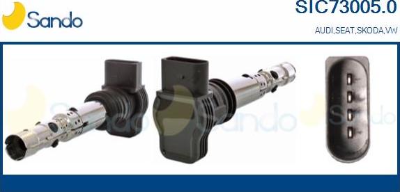 Sando SIC73005.0 - Bobina d'accensione www.autoricambi360.it