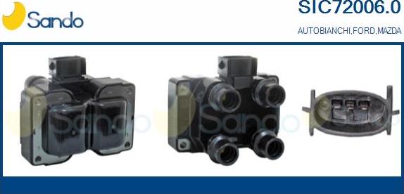Sando SIC72006.0 - Bobina d'accensione www.autoricambi360.it