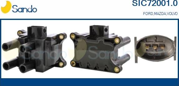 Sando SIC72001.0 - Bobina d'accensione www.autoricambi360.it