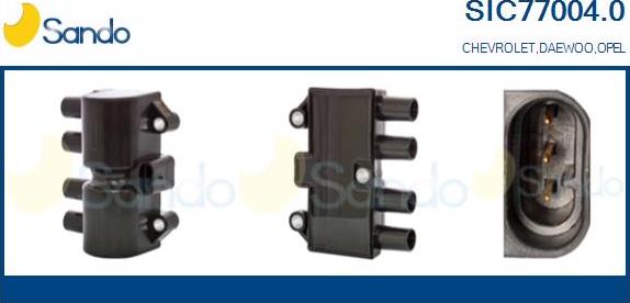 Sando SIC77004.0 - Bobina d'accensione www.autoricambi360.it