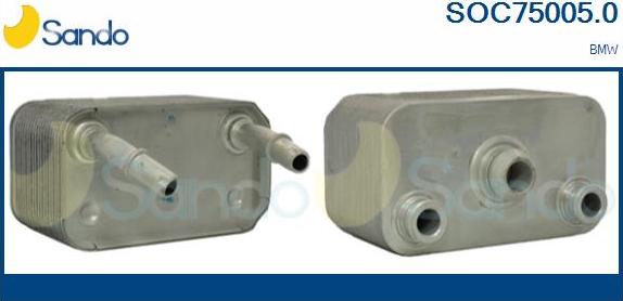 Sando SOC75005.0 - Radiatore olio, Olio motore www.autoricambi360.it
