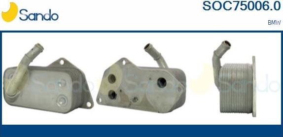 Sando SOC75006.0 - Radiatore olio, Olio motore www.autoricambi360.it
