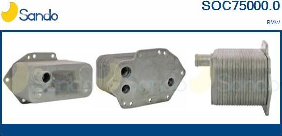 Sando SOC75000.0 - Radiatore olio, Olio motore www.autoricambi360.it