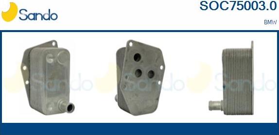 Sando SOC75003.0 - Radiatore olio, Olio motore www.autoricambi360.it
