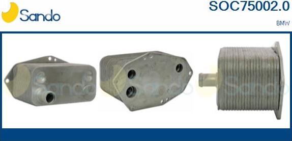 Sando SOC75002.0 - Radiatore olio, Olio motore www.autoricambi360.it