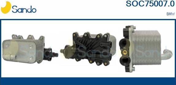 Sando SOC75007.0 - Radiatore olio, Olio motore www.autoricambi360.it