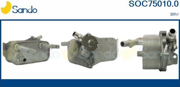 Sando SOC75010.0 - Radiatore olio, Olio motore www.autoricambi360.it