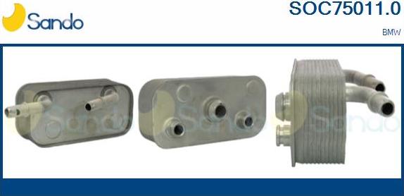 Sando SOC75011.0 - Radiatore olio, Olio motore www.autoricambi360.it