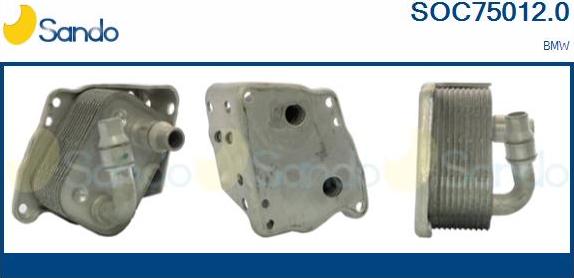 Sando SOC75012.0 - Radiatore olio, Olio motore www.autoricambi360.it