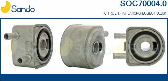 Sando SOC70004.0 - Radiatore olio, Olio motore www.autoricambi360.it