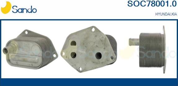 Sando SOC78001.0 - Radiatore olio, Olio motore www.autoricambi360.it