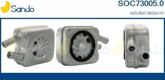 Sando SOC73005.0 - Radiatore olio, Olio motore www.autoricambi360.it