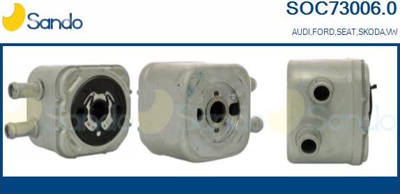 Sando SOC73006.0 - Radiatore olio, Olio motore www.autoricambi360.it